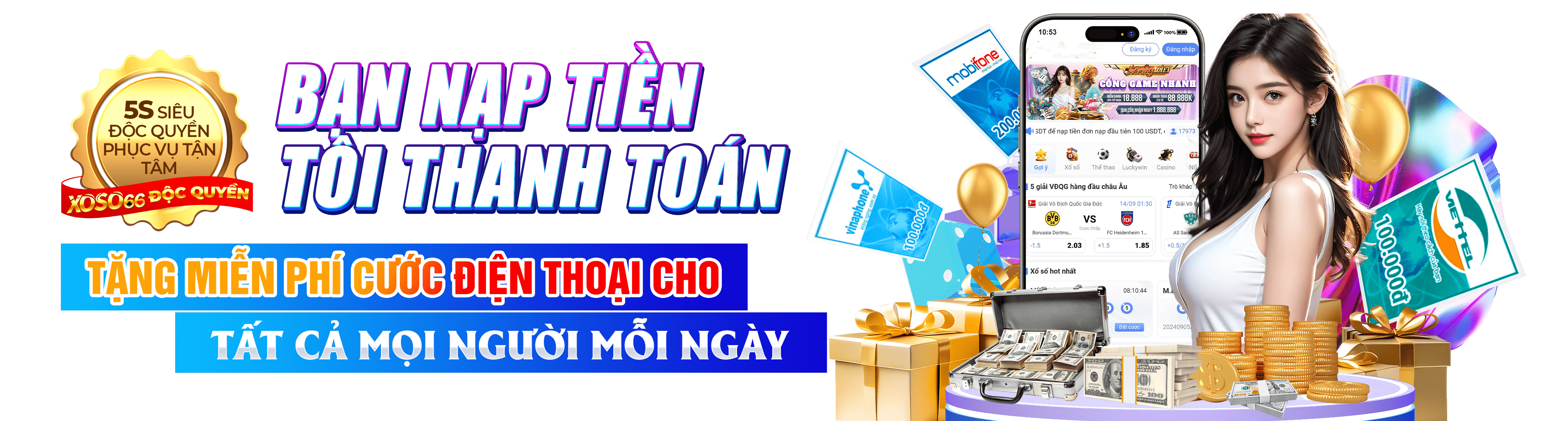 Hình ảnh quảng cáo của 9ph hiển thị nền tảng và các lợi ích